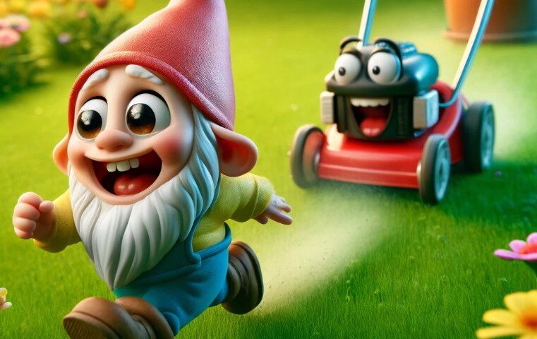 Do mowers come in peace or should gnomes seek shelter? cover